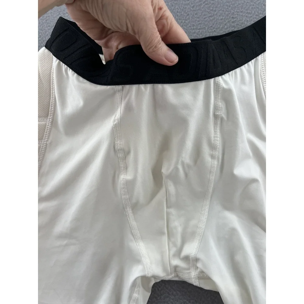 Adidas Padded Compression Shorts Mens Large White Climalite Football Baseball